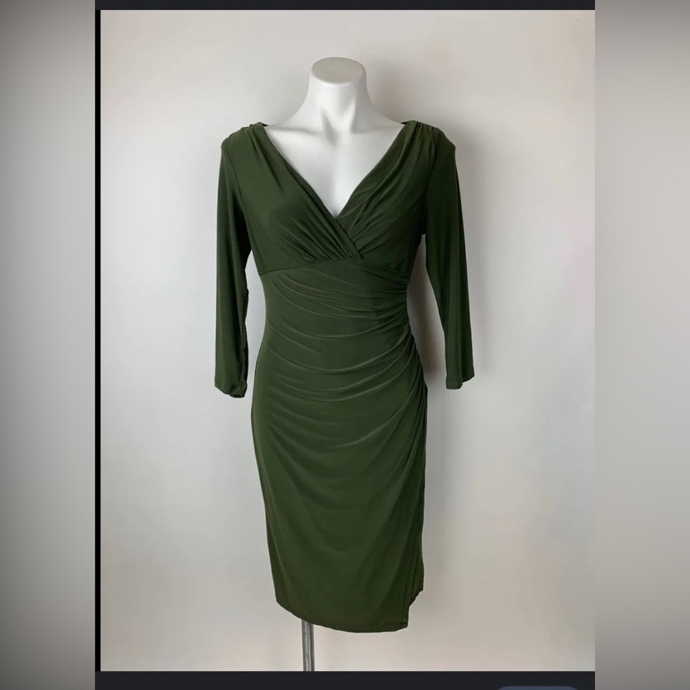 Ralph Lauren Olive Heavy Knit Dress Size 2